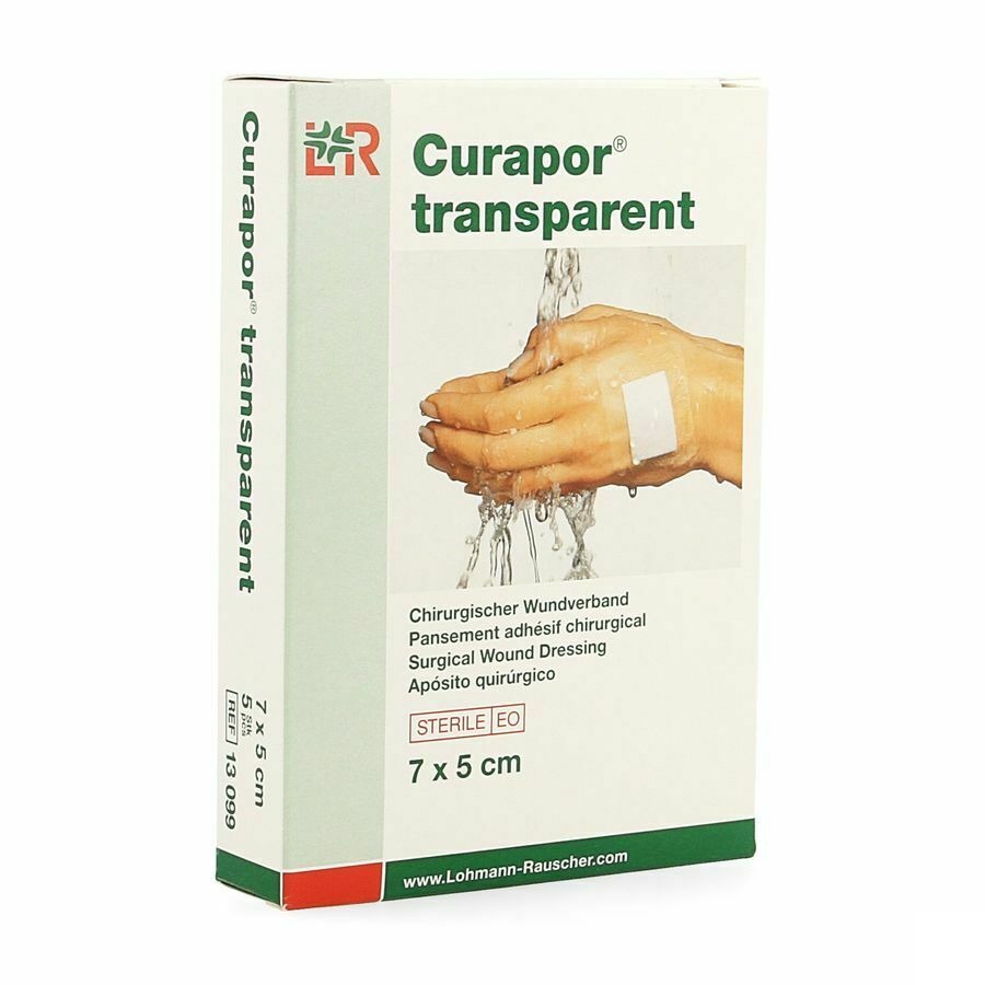 Curapor Transparent Steril 7cmx 5cm 5 13099