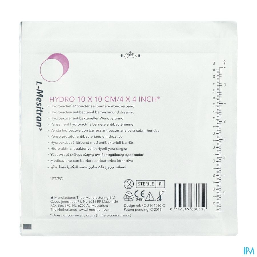 l-mesitran Compresse Hydro 10x10cm 5