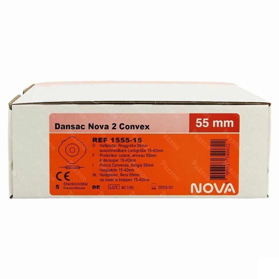 Dansac Nova 2 Convex Plaques 15-42mm 5 1555-15