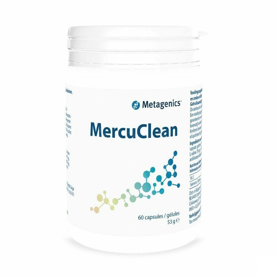 Mercuclean Pot Caps 60 3734 Metagenics