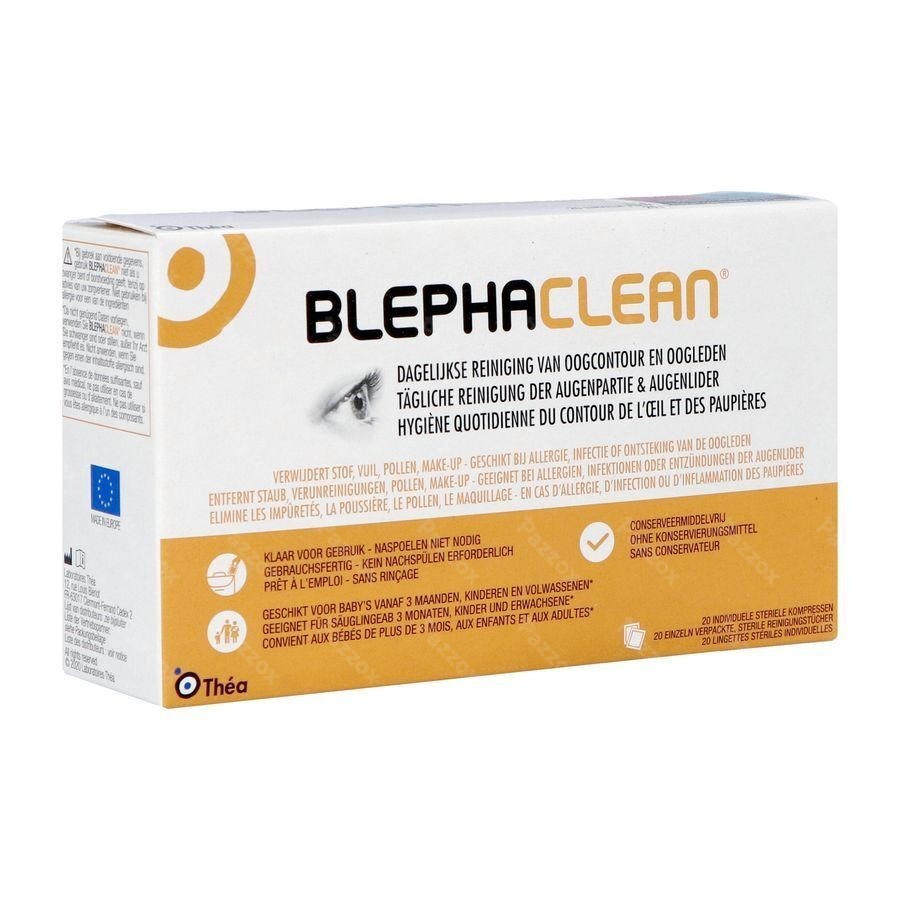 Blephaclean Lingette Nettoyante Impreg.paupiere 20