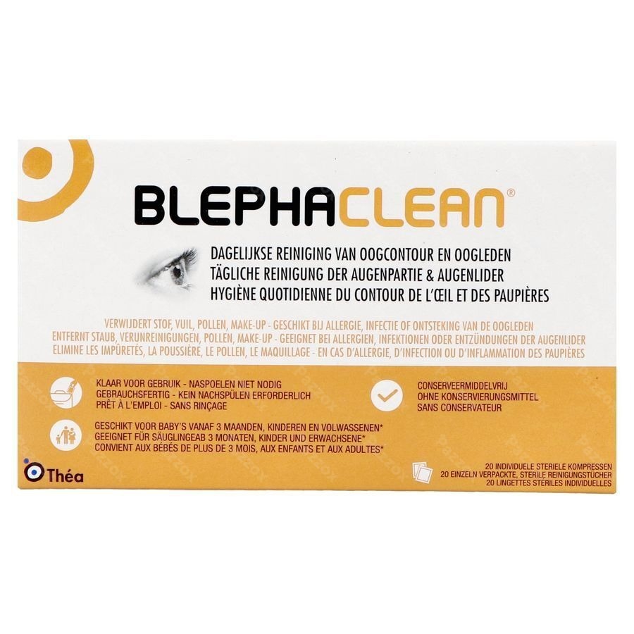 Blephaclean Lingette Nettoyante Impreg.paupiere 20