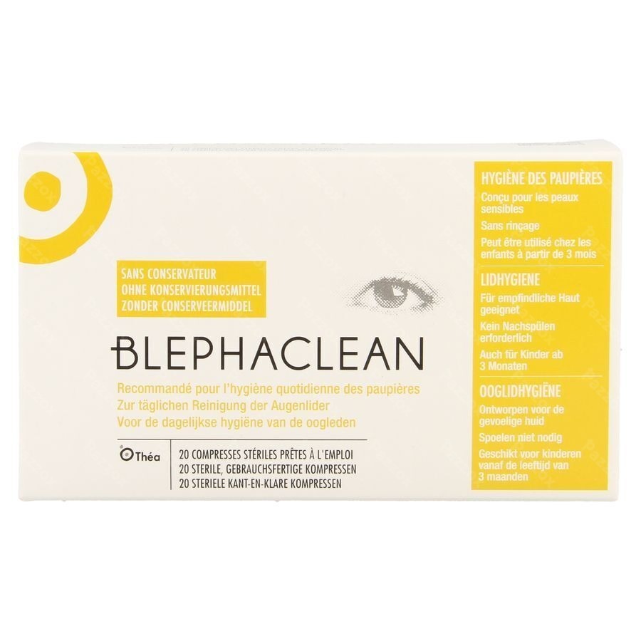 Blephaclean Lingette Nettoyante Impreg.paupiere 20