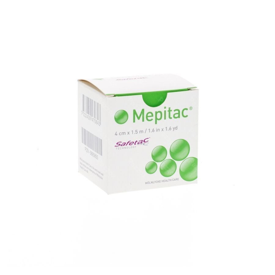 Mepitac Bande Fixation Adh Sil 4cmx1,5m 1 298400