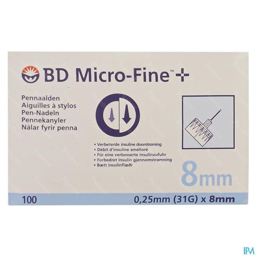 Bd Microfine+ Aig. Stylo Tw 8,0mm 31g 100 320792