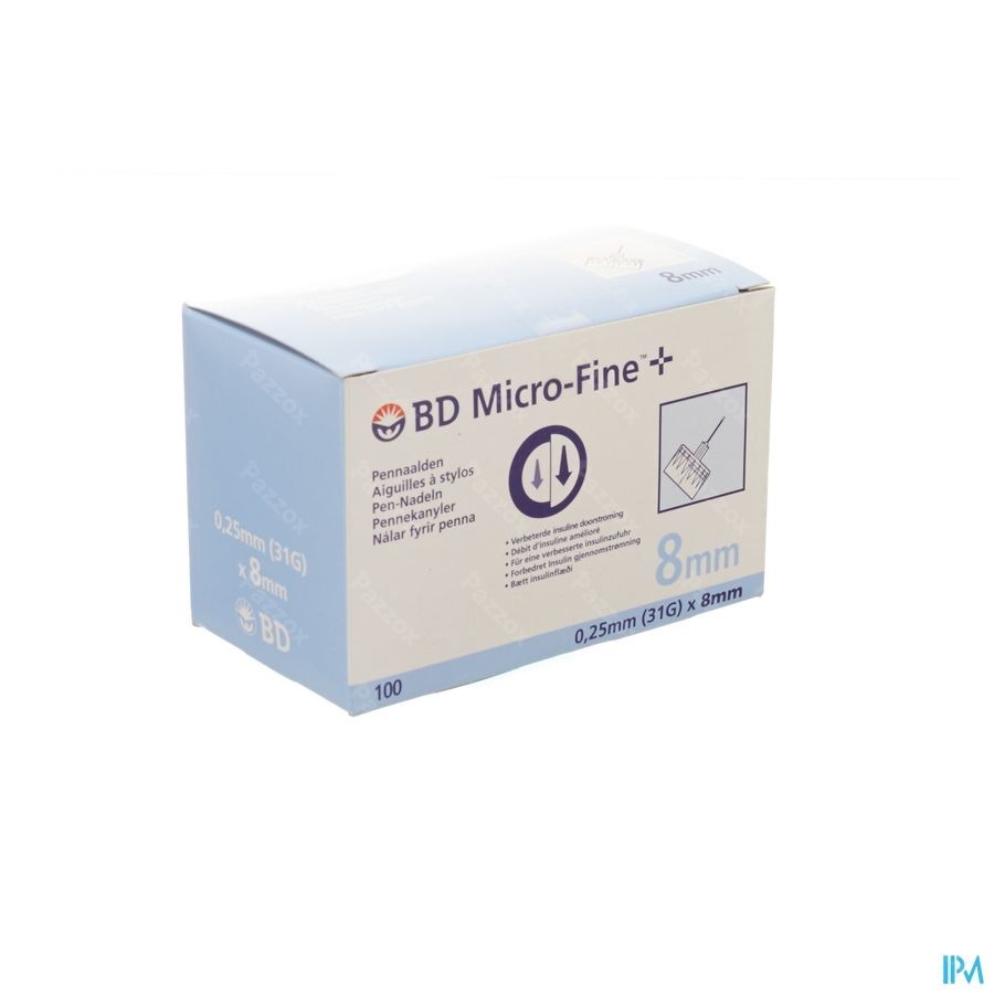 Bd Microfine+ Aig. Stylo Tw 8,0mm 31g 100 320792