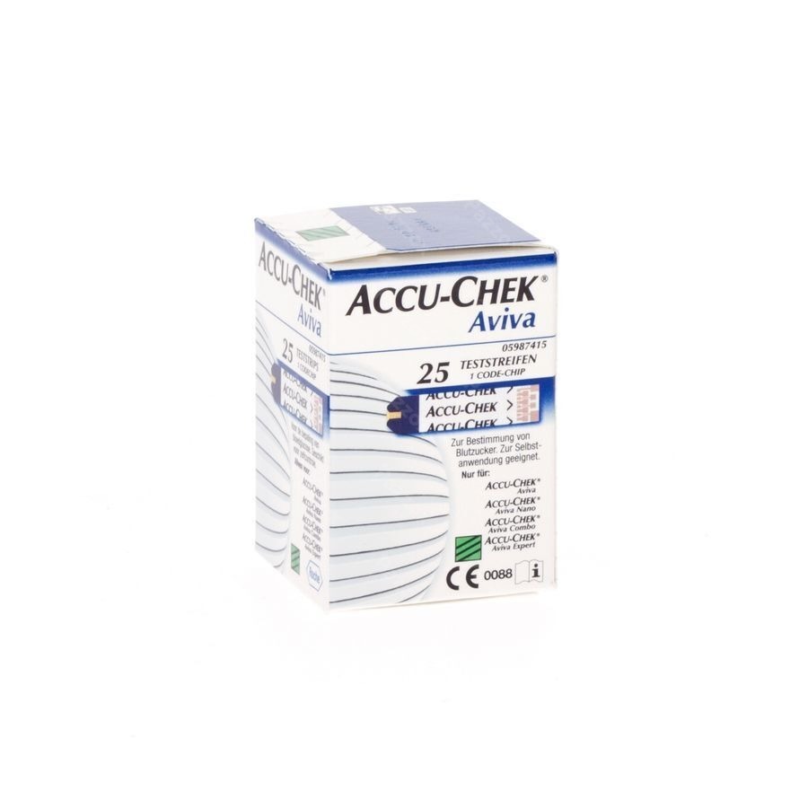 Accu-Chek Aviva 25 Bandelettes Réactives