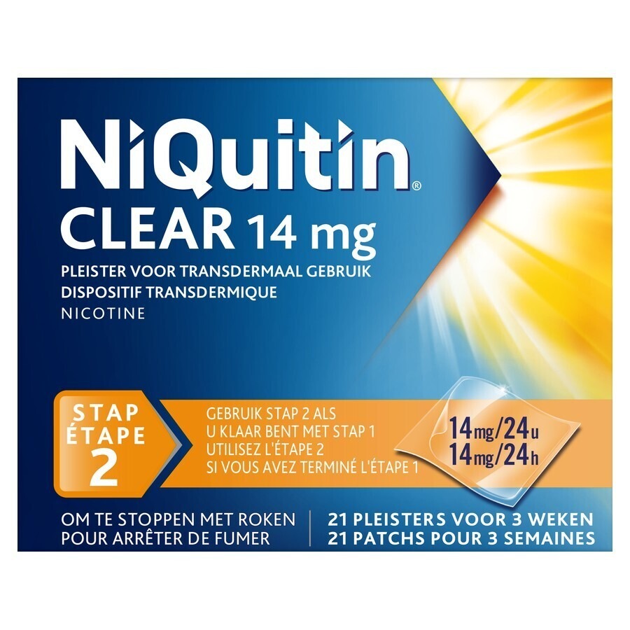 Niquitin Clear Patches 21 X 14mg