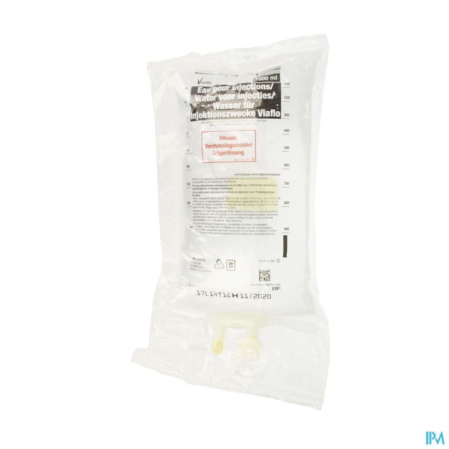 Bx Eau Pr Preparat Inj Viaflo 1000ml Sol Iv Viaflo