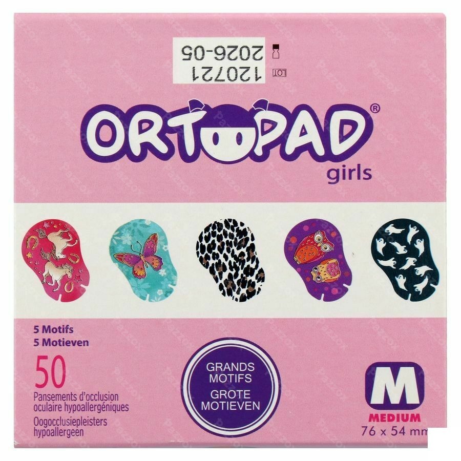 Ortopad For Girls Medium Cp Oculaire 50 73222