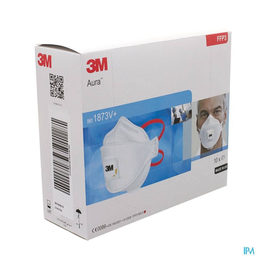 3m Masque Respir.+valve Ffp3 Norme En149 10 1873v