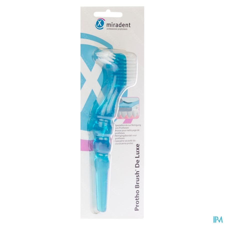 Miradent Brosse pour prothèse deluxe blue
