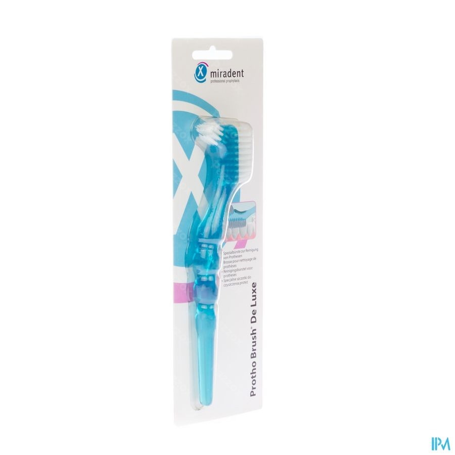 Miradent Brosse pour prothèse deluxe blue