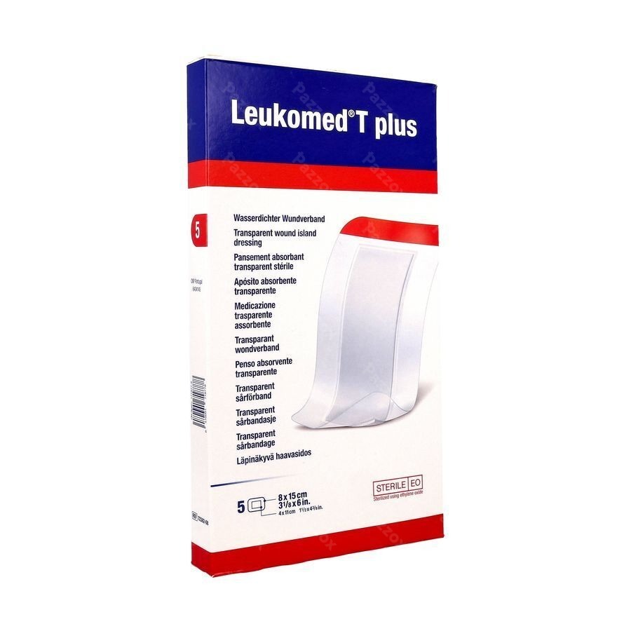 Leukomed T Plus Pans Steril 8,0cmx15cm 5 7238208