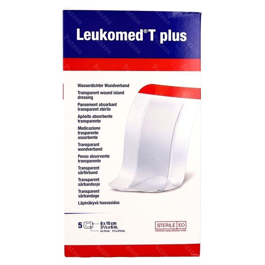 Leukomed T Plus Pans Steril 8,0cmx15cm 5 7238208