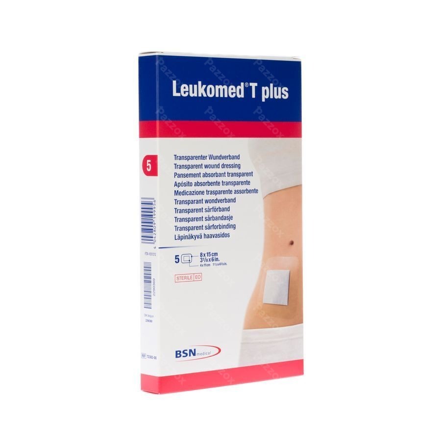Leukomed T Plus Pans Steril 8,0cmx15cm 5 7238208