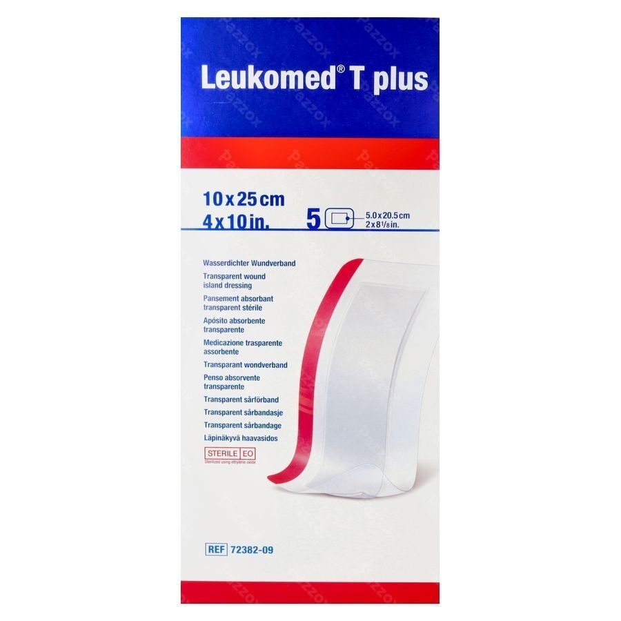 Leukomed T Plus Pans Steril 10,0cmx25cm 5 7238209