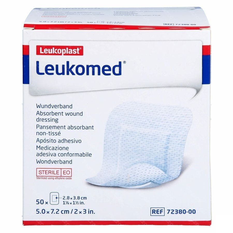 Leukomed Pansement Steril 7,2cmx 5cm 50 7238000