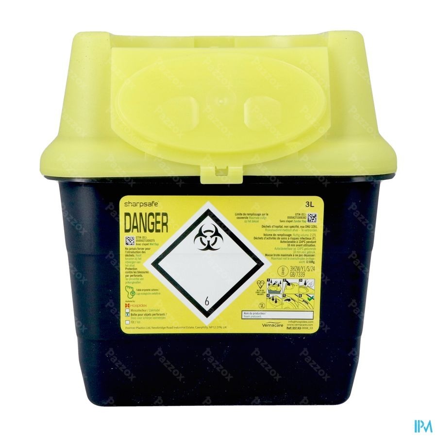 Sharpsafe Container Aiguilles 3l 4145
