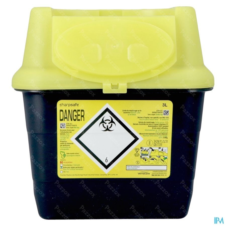 Sharpsafe Container Aiguilles 3l 4145