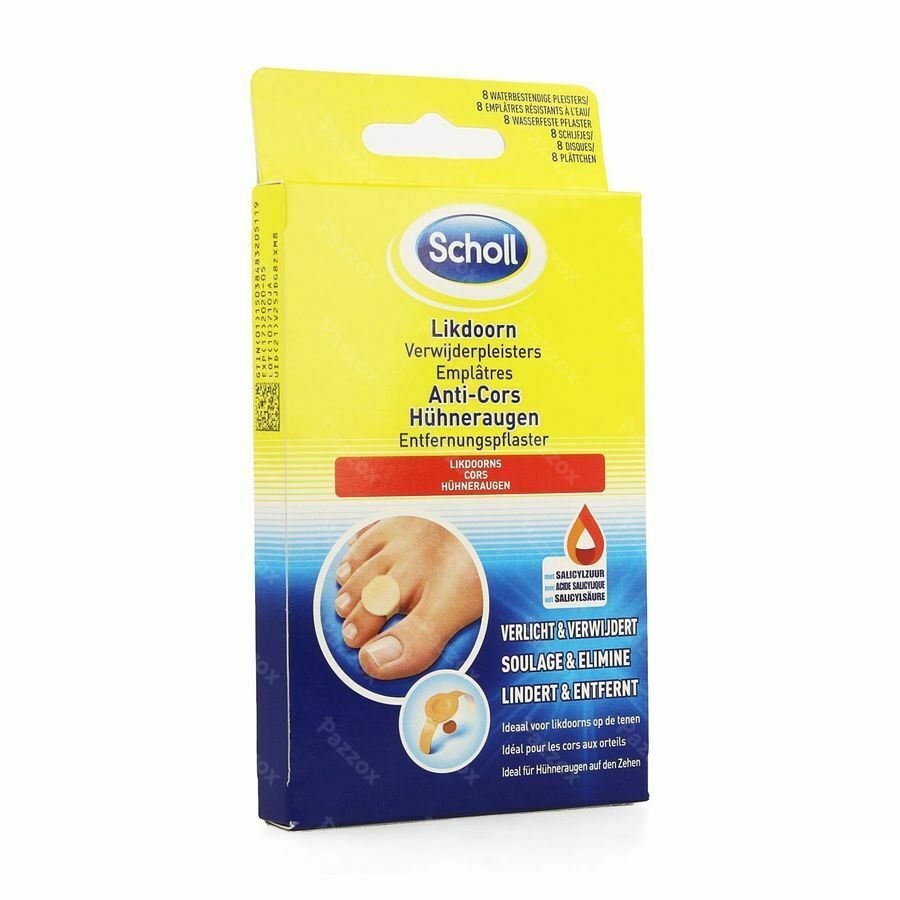 Scholl Emplâtres Anti-Cors  8 Disques