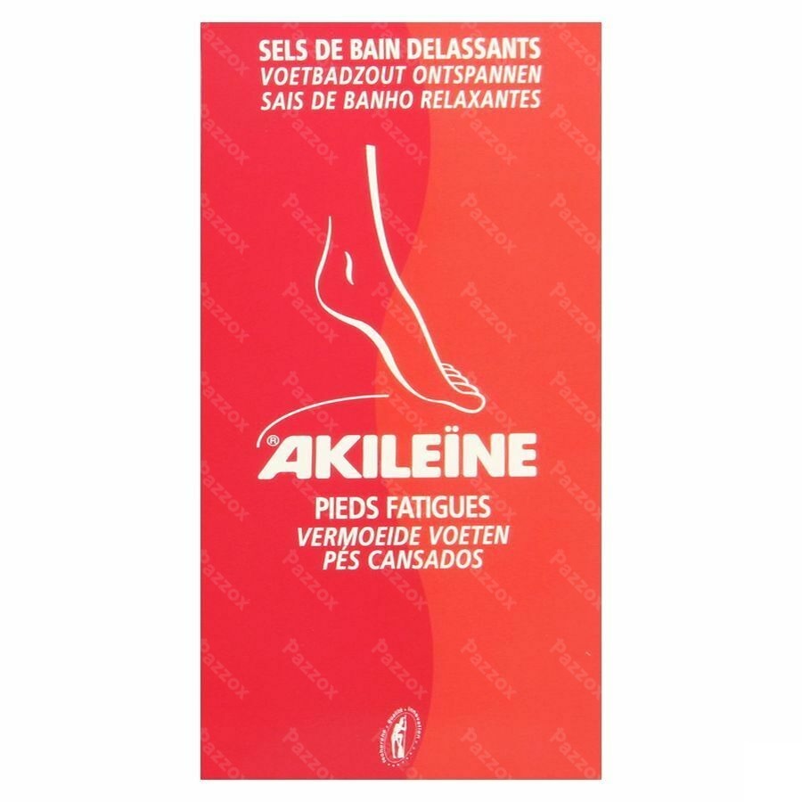 Akileïne Rouge Sels Bain Pieds Sachet 2x150g 
