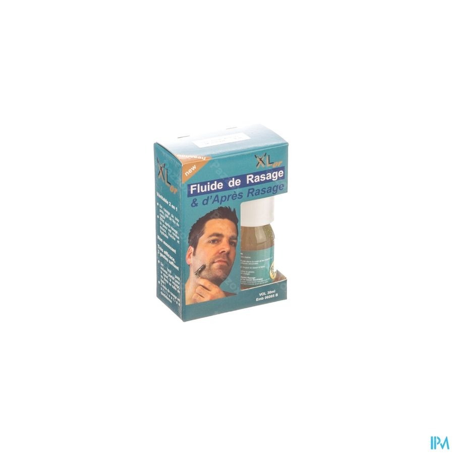 Xlor Fluide De Rasage & Apres Rasage 2en1 Sans Menthol Barbe Dure 30ml