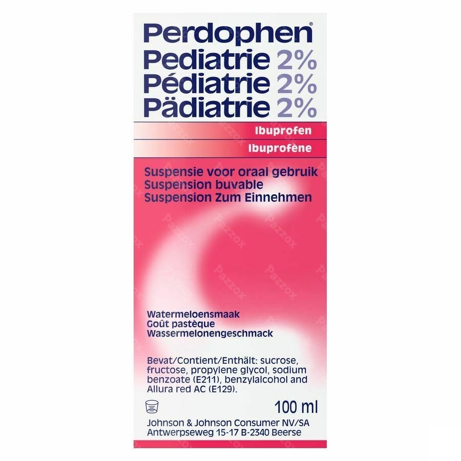 Perdophen Pediatrie Susp Or 100ml 20mg/ml