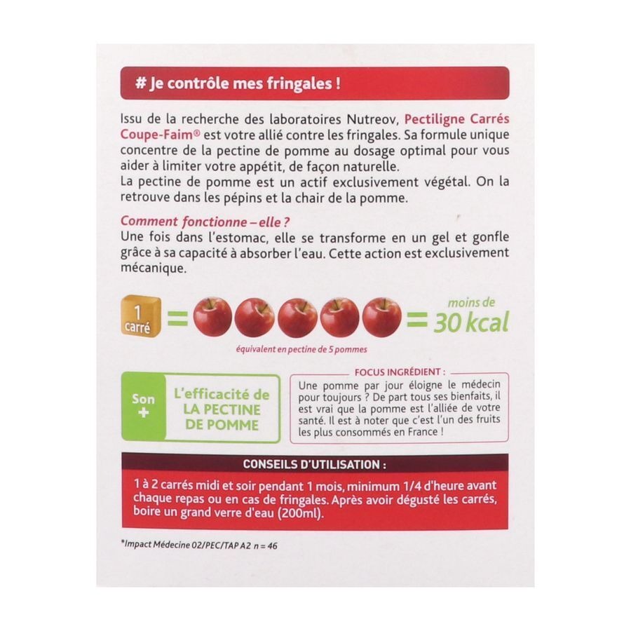 Physcience Pectiligne Carres Coupe Faim 15