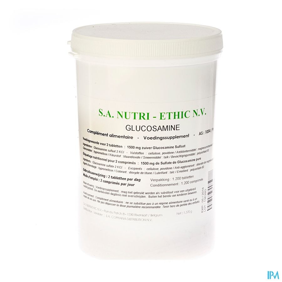 Glucosamine 750mg Nutri-ethic Vrac Comp 1200