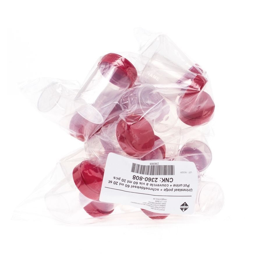 Pot Urine N/st 60ml 20 Pontos