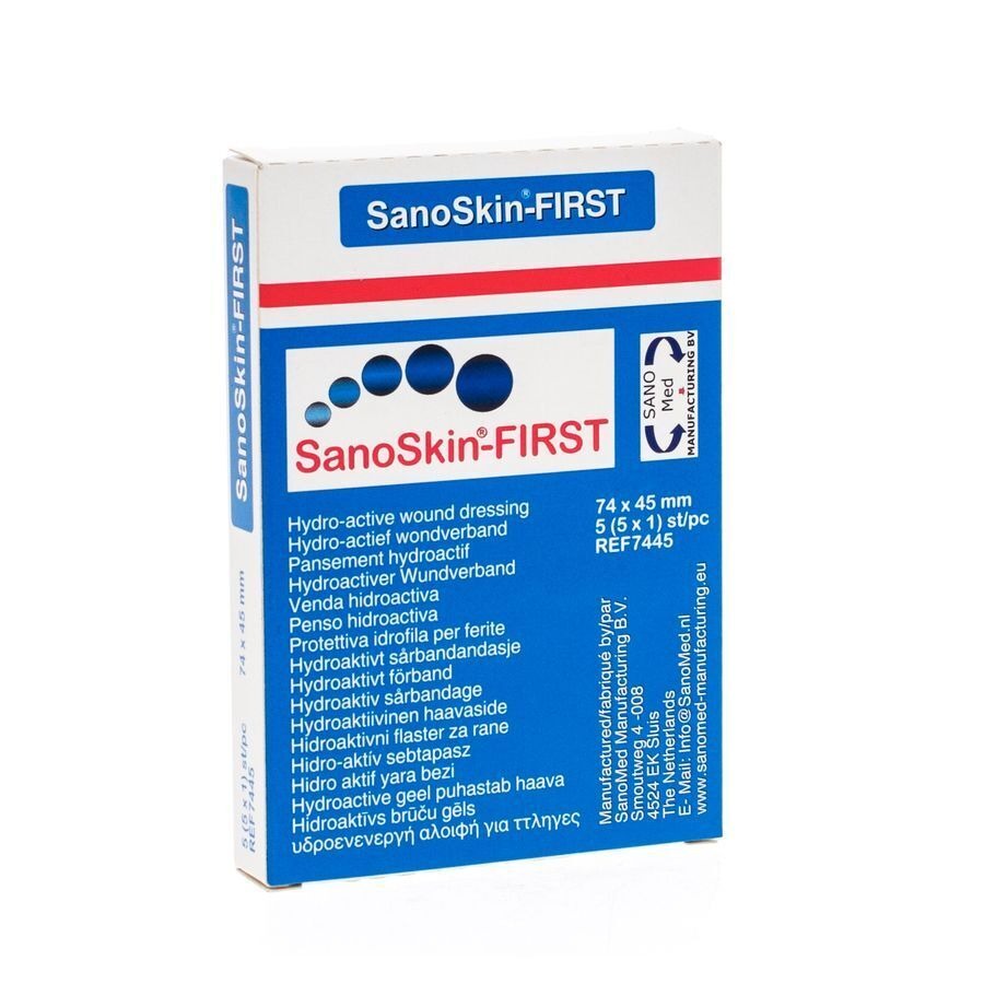 Sanoskin First Pansement Gel Oval N/st 5