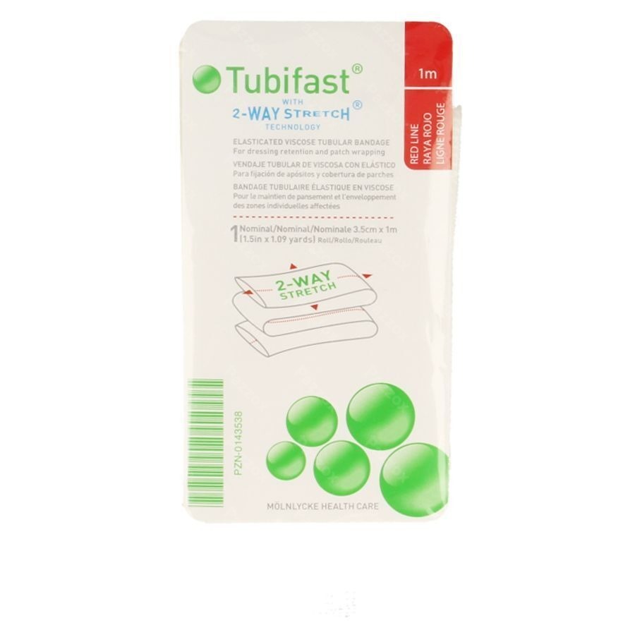 Tubifast Rouge 3,50cmx 1m 1 2480