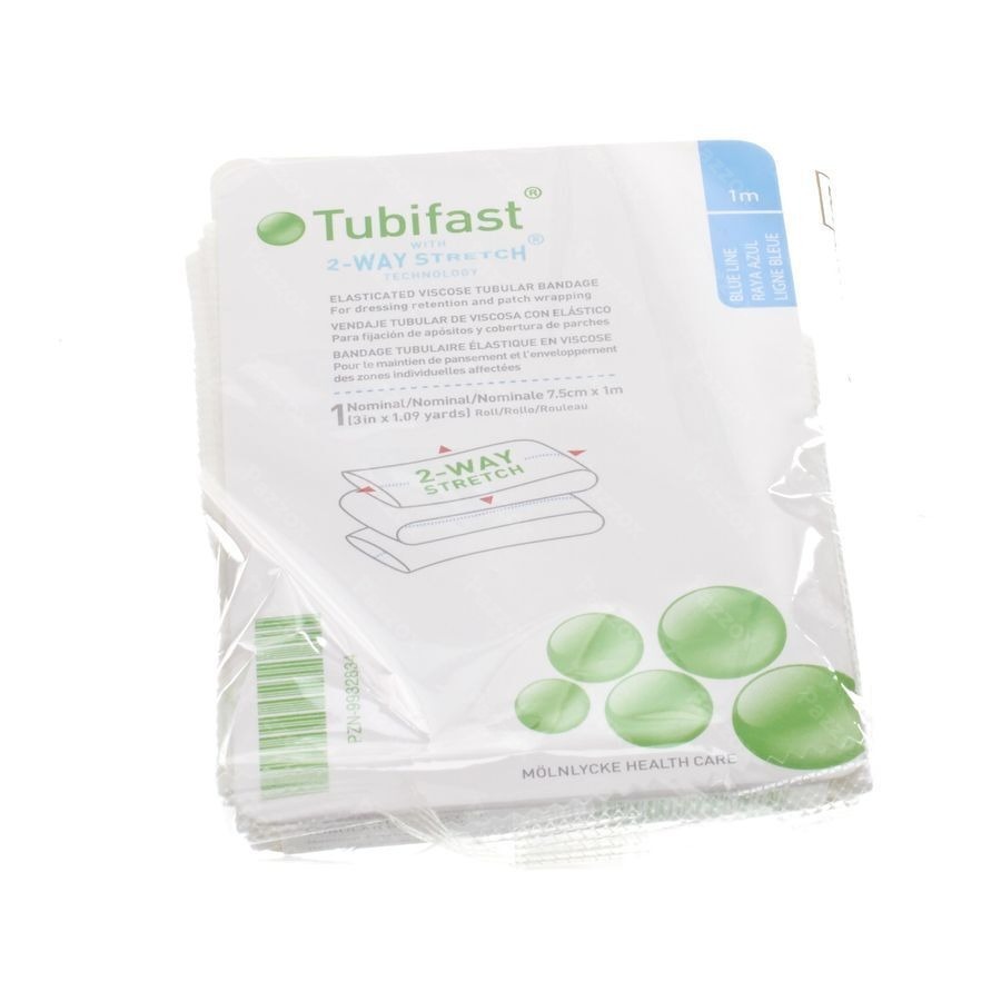Tubifast Bleu 7,50cmx 1m 1 2482