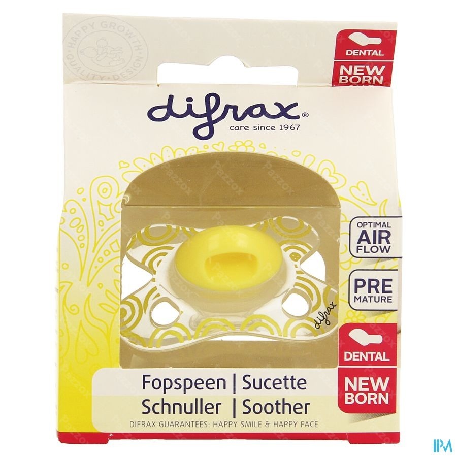 Difrax Sucette Newborn Dental Sil -2/2m 1 796