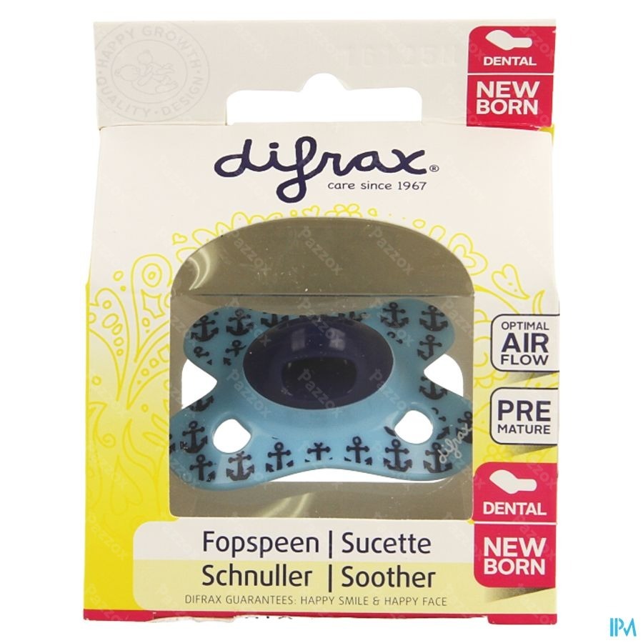 Difrax Sucette Newborn Dental Sil -2/2m 1 796