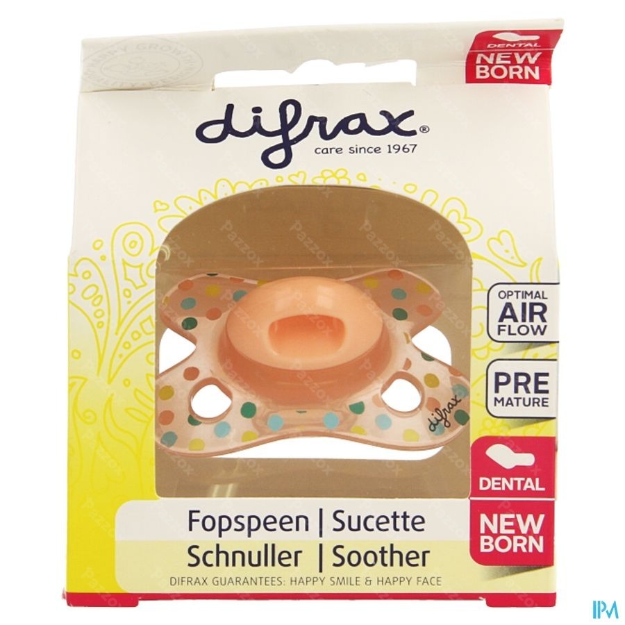 Difrax Sucette Newborn Dental Sil -2/2m 1 796