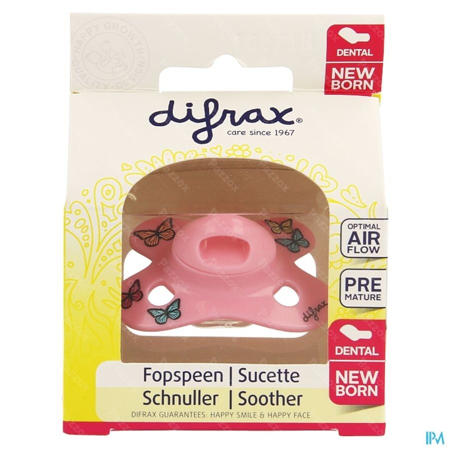 Difrax Sucette Newborn Dental Sil -2/2m 1 796