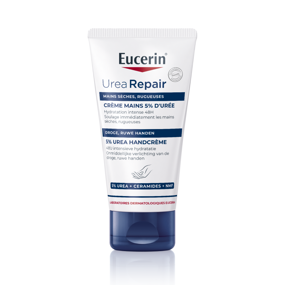Eucerin UreaRepair Crème Mains 5% d'Urée Peau Sèche et Rugueuse Tube 75ml