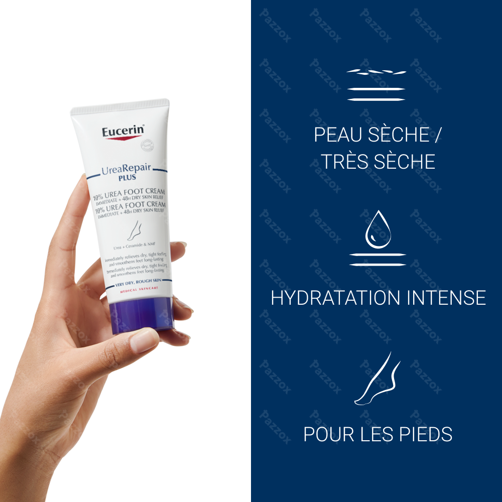 Eucerin UreaRepair Plus Crème Pieds 10% d'Urée Peau Très Sèche et Rugueuse 100ml