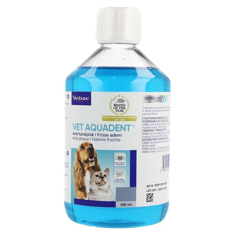 Vet Aquadent Anti Plaque Sol Buvable 500ml