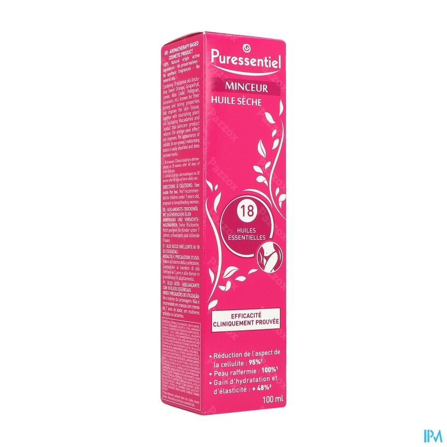 Puressentiel Minceur Huile Seche 18 Hle Ess 100ml
