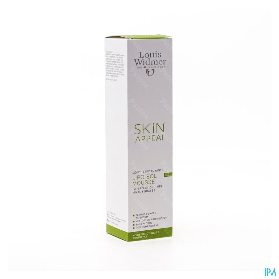 Louis Widmer Skin Appeal Lip Sol Mousse Sans Parfum 150ml