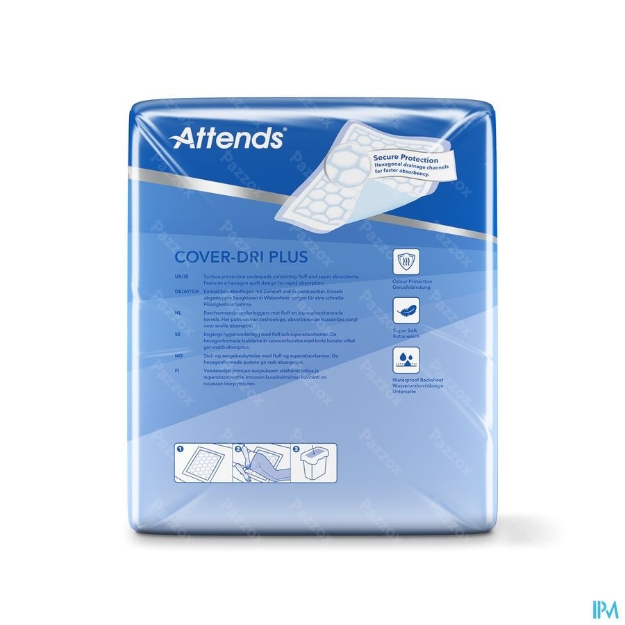 Attends Cover-Dri Plus Alese 80x90cm, 30 Pièces