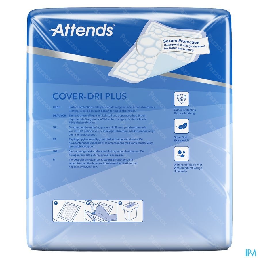 Attends Cover-Dri Plus Alese 80x90cm, 30 Pièces