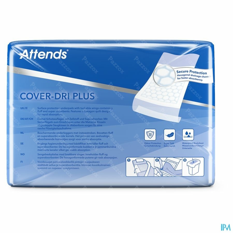 Attends Cover-Dri Plus Alese 80x90cm, 30 Pièces