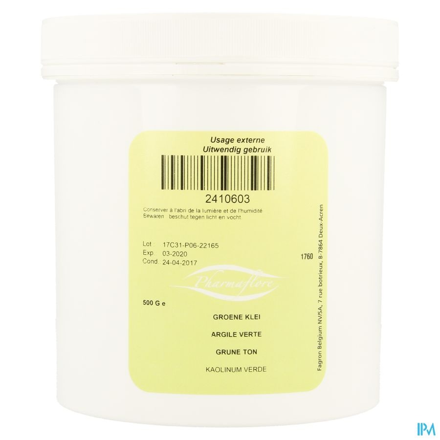 Argile Verte Pulverisee 500g Fag