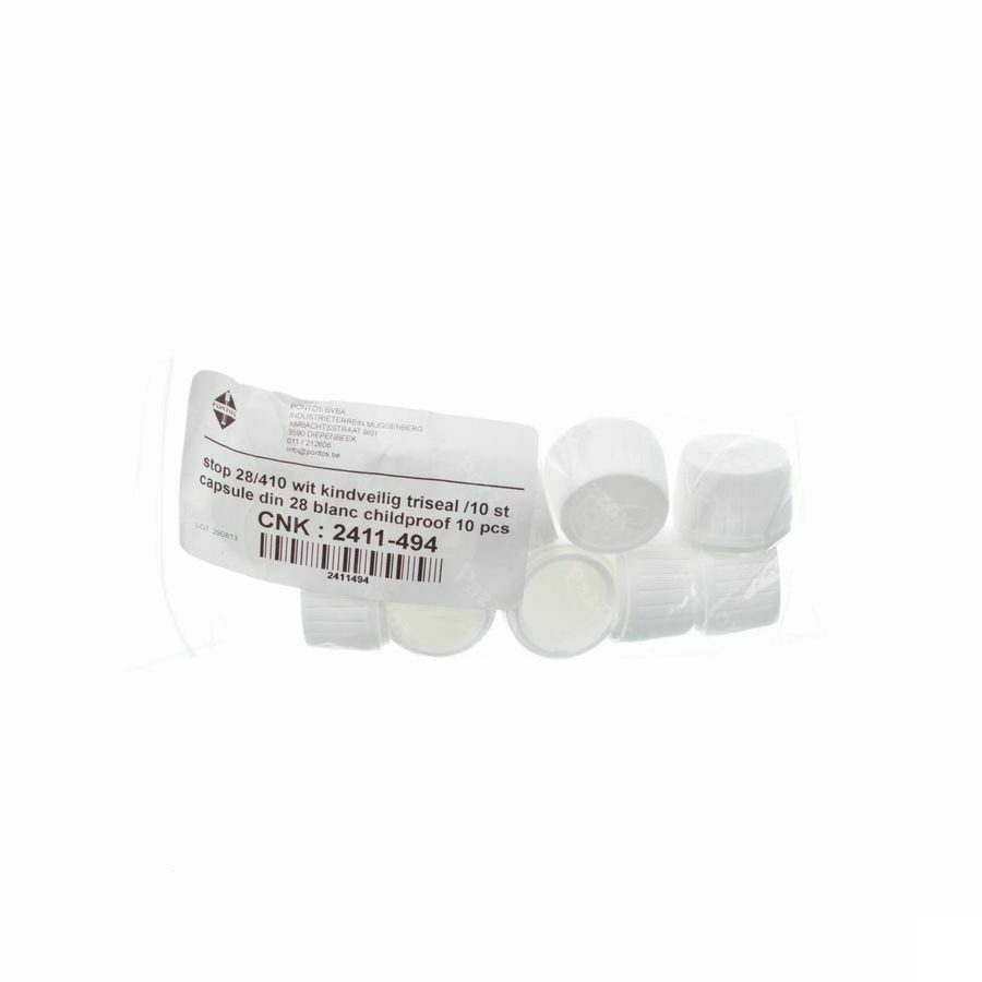 Capsule Din 28 Blanc Securite Enf 10 Pontos