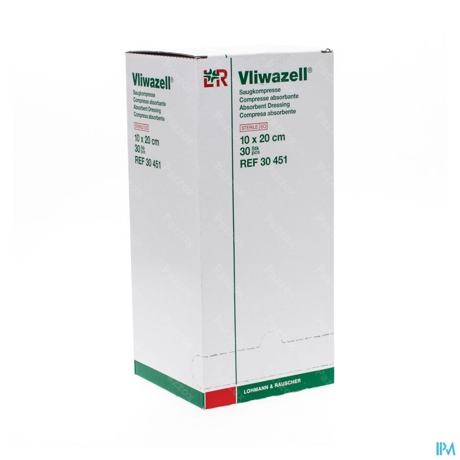 Vliwazell Cp Sterile 10x20cm 30 30451