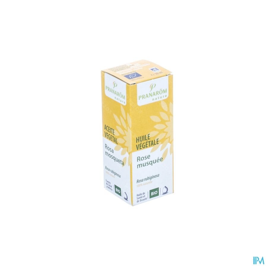 Pranarôm Huile Vegetale Rose Musquee Bio 50ml